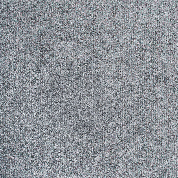 Light Grey Canterbury Ribbed Gel Backed Carpet