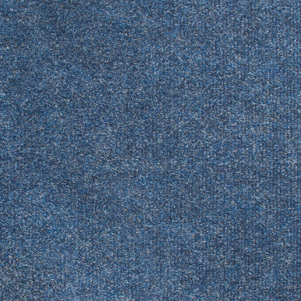 Denim Blue Canterbury Ribbed Gel Backed Carpet