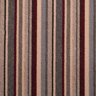 Wine Ribbon Striped Carpet
