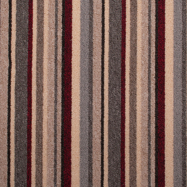 Wine Ribbon Striped Carpet